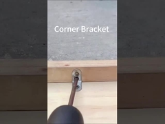 제조업자 맞춤 스탬핑 장식 L 모양 금속 각 구리 브래킷 나무