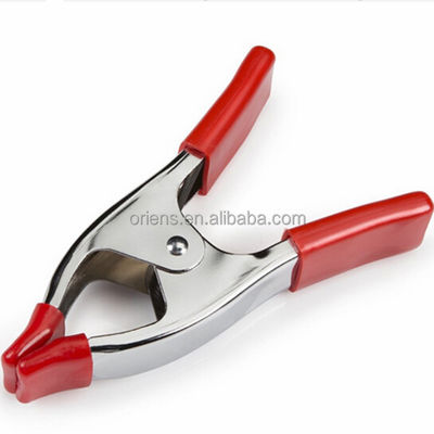 품질  Metal Spring Clip Clamps 2 4 6 Inch Spring Tent Crocodile Clamp Pointed Mouth Electrician 공장