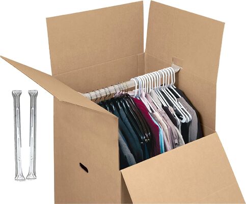 Galvanized Sheet Foldable Moving Closet with Customizable Logo for Portable Wardrobe